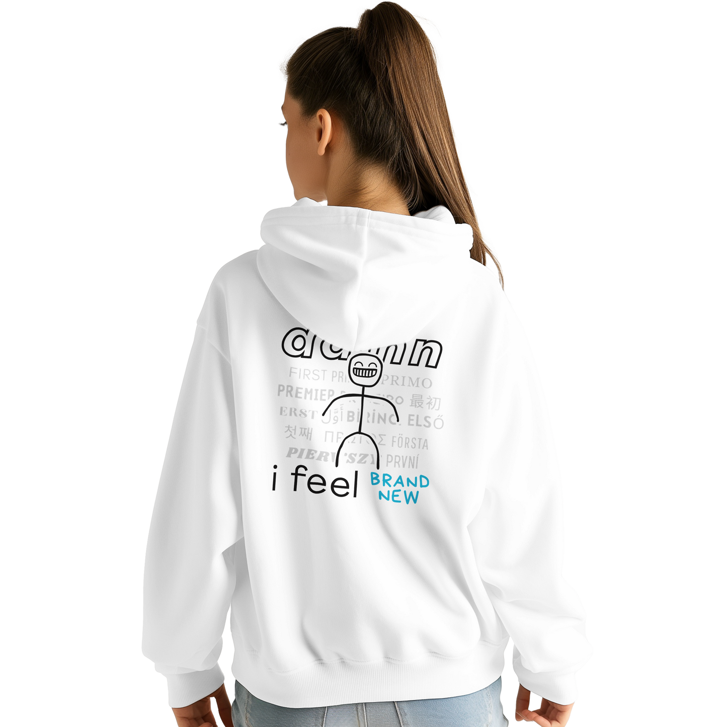 THE DAMN HOODIE 0001-W